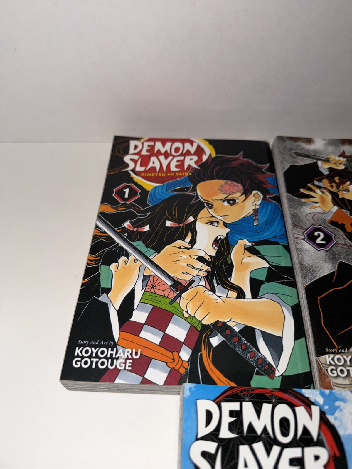 Demon Slayer Manga Books Volume 1 2 3 Lot Of 3