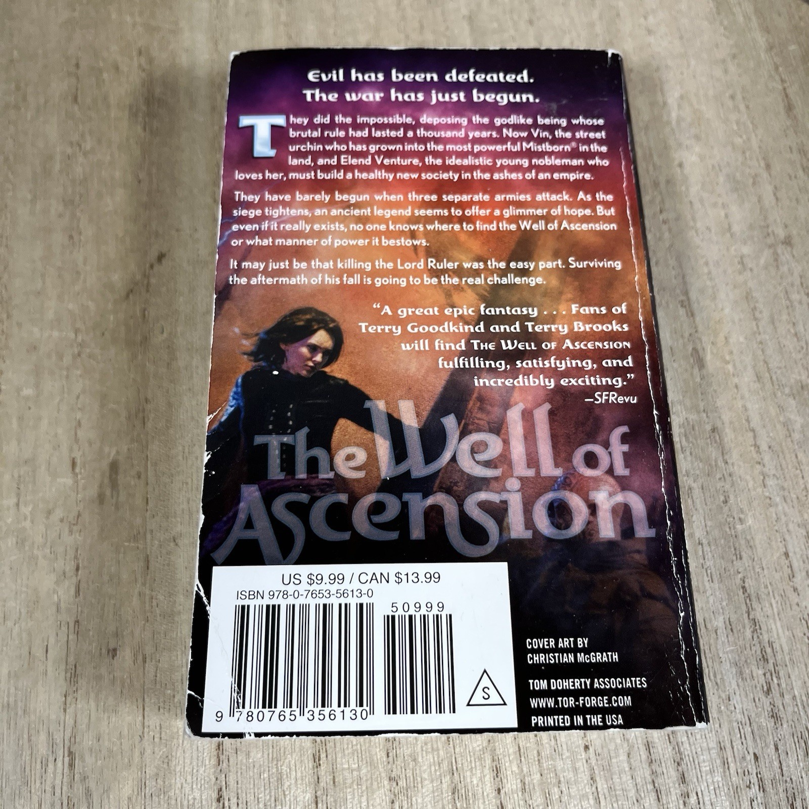 Mistborn Trilogy 1-3 Brandon Sanderson Paperback Books Mass Market