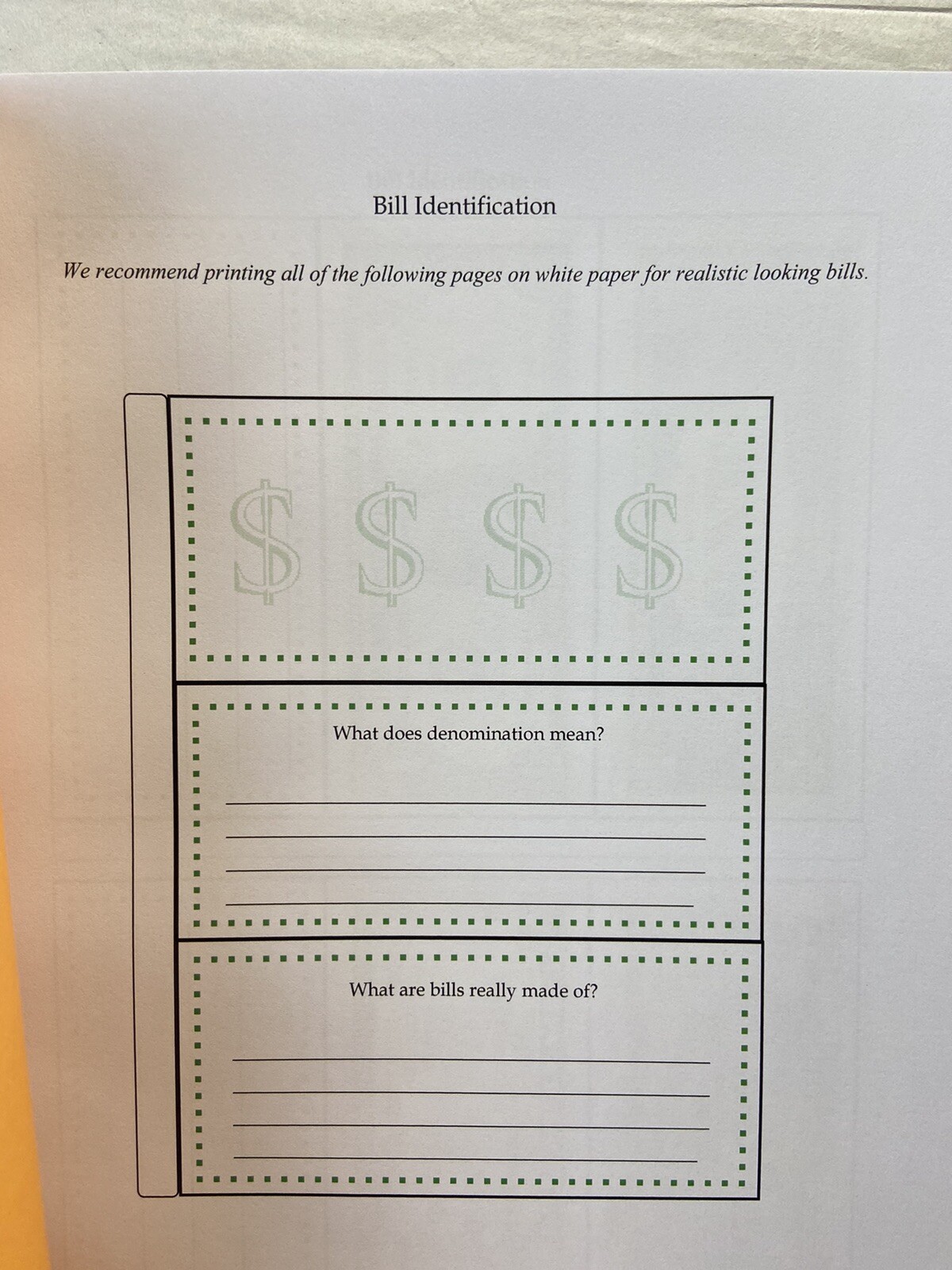 Money Doesn’t Grow on Trees LAPBOOK Grades 5-8 Knowledge Box Kim Smith RARE