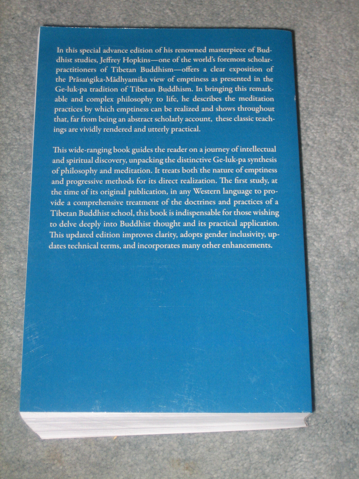 Meditation on Emptiness *Updated Edition* by Jeffrey Hopkins Paperback 2024