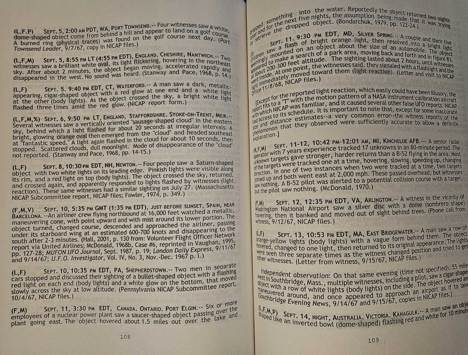 Alien Invasion Or Human Fantasy? The 1966-67 UFO Wave Richard H. Hall 2004 Book