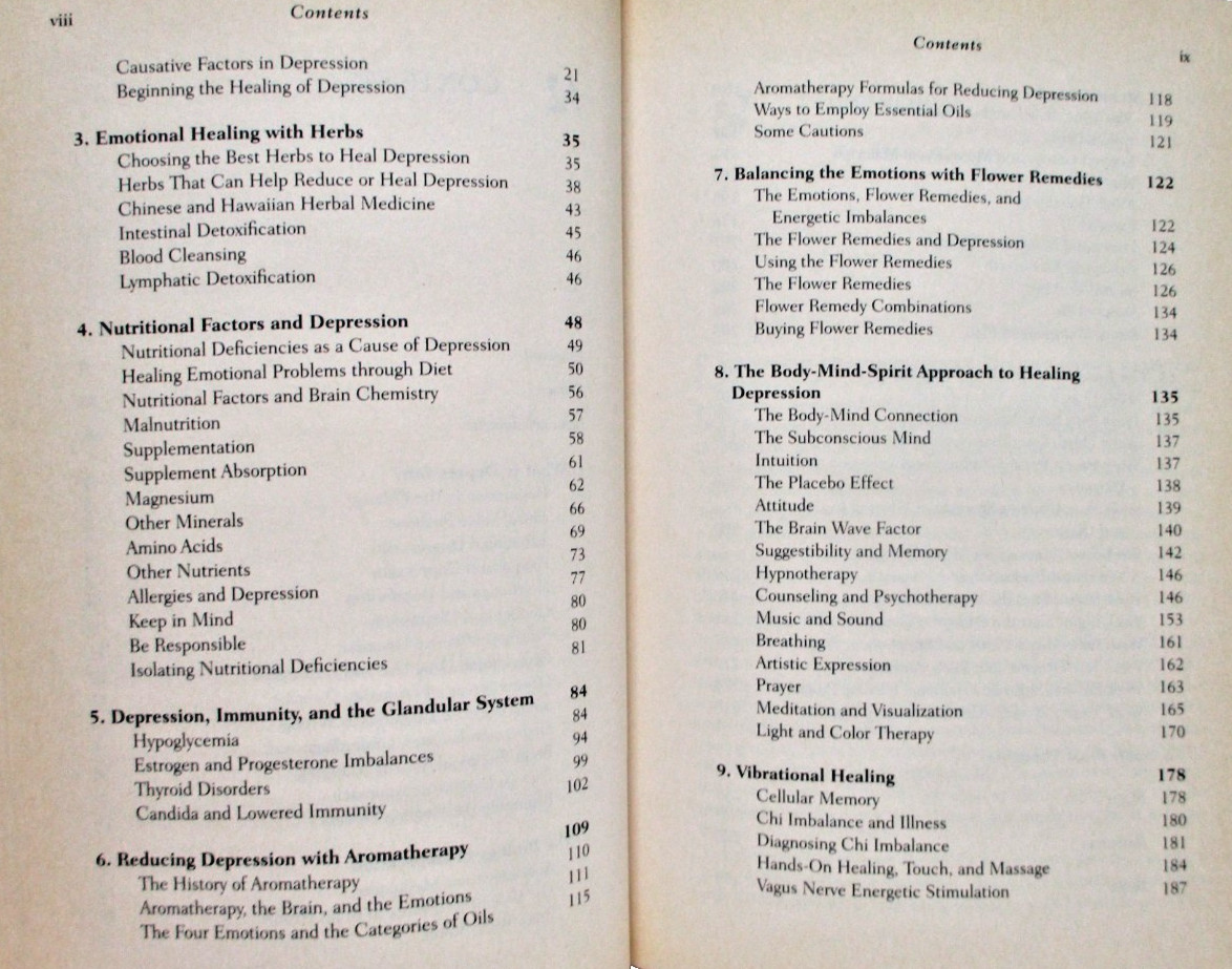 Healing Depression Naturally by Lewis Harrison herbal medicine softcover book