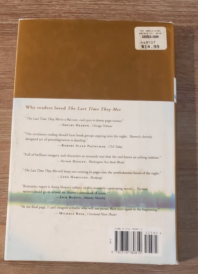 Sea Glass by Anita Shreve – HCDJ – 1st Edition 2002