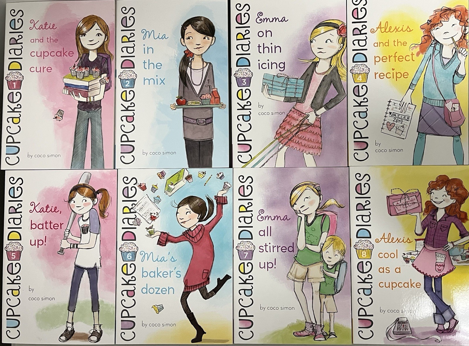 The Cupcake Diaries Collection the First Eight Cupcake Diaries Book Set NEW