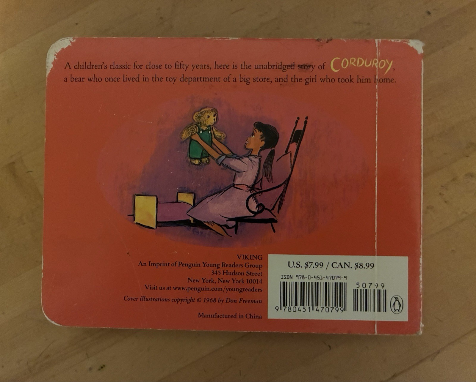 Corduroy by Don Freeman 2014 Viking Press Penguin Group Children’s Board Books