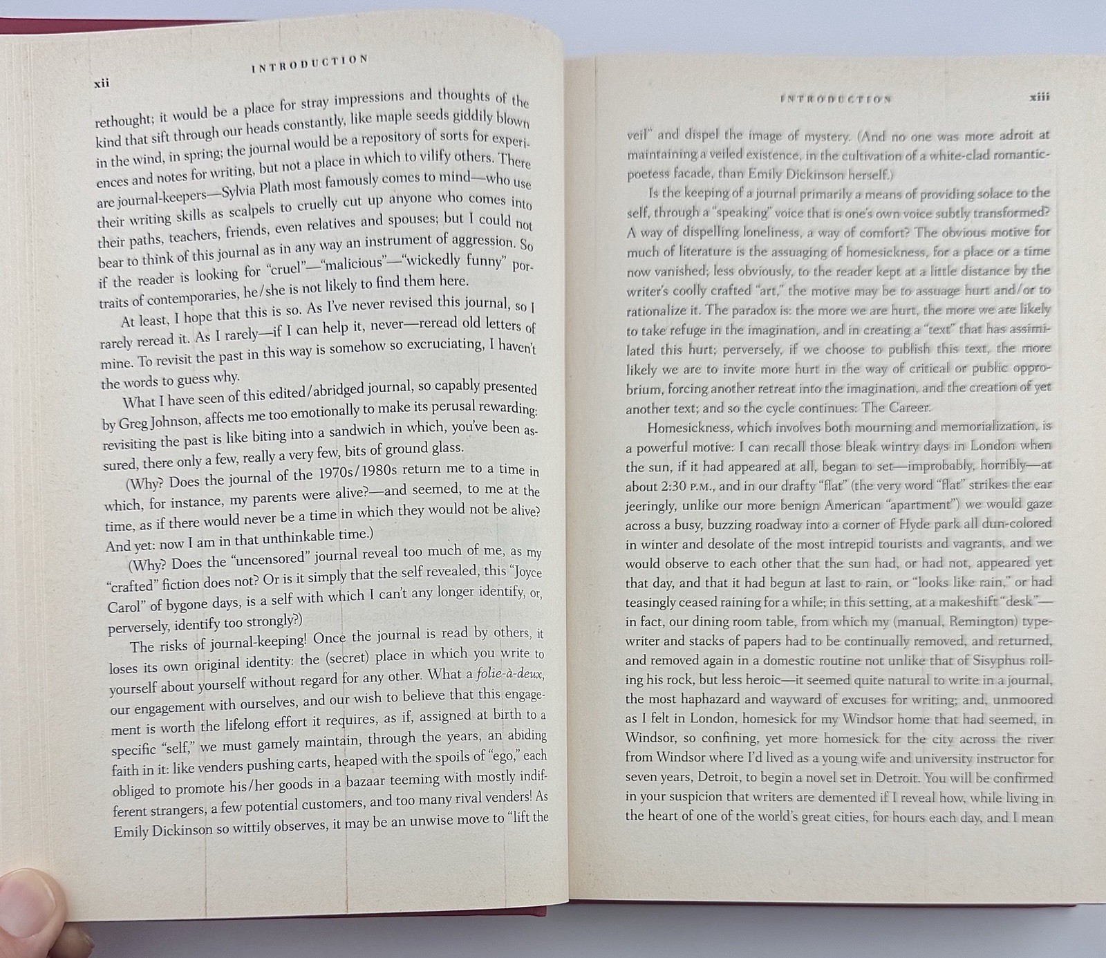 *SIGNED* Joyce Carol Oates JOURNAL 1973-1982 1st Edition/1st Printing! Hardcover