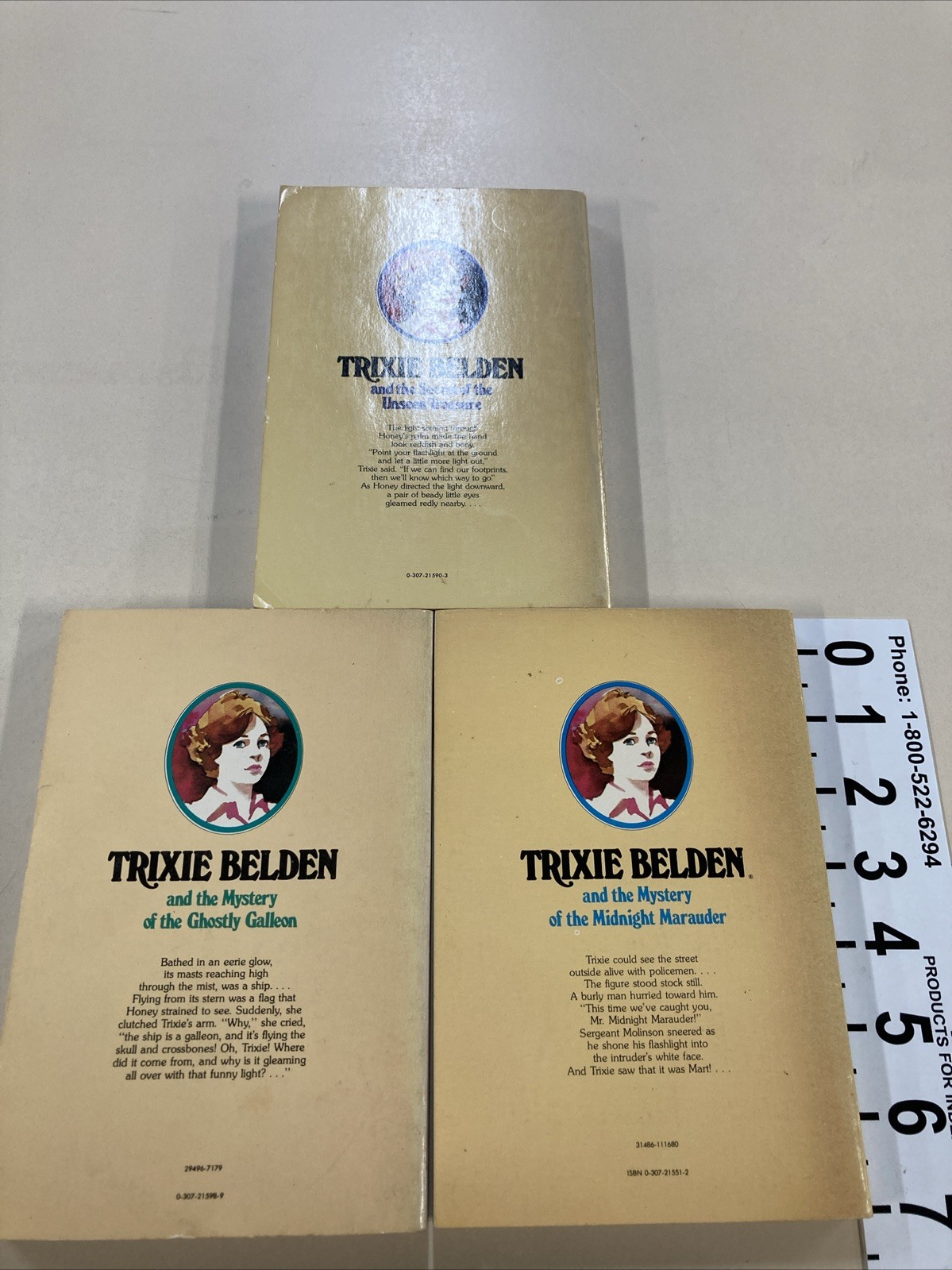 Trixie Belden Volumes 19, 27 & 30 SC Kathleen Kennny 1980s Golden Press Good