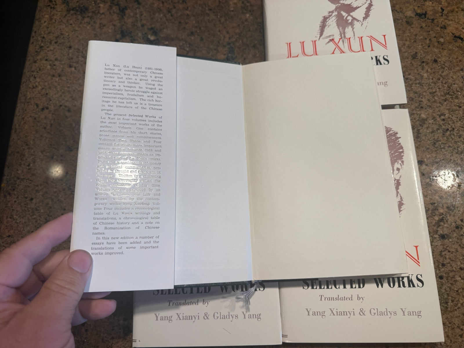 Lu Xun Selected Works 4-Volume Box Set Foreign Language Press 1980 Slipcase