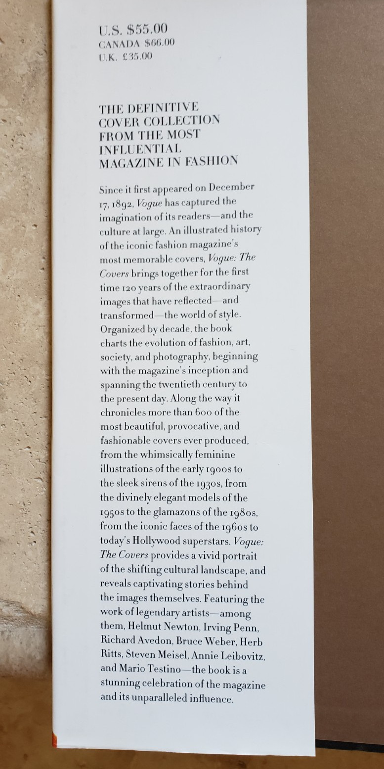 Vogue: The Covers Dodie Kazanjian 2011 Hardcover Coffee Table Book w/5 Art Cards