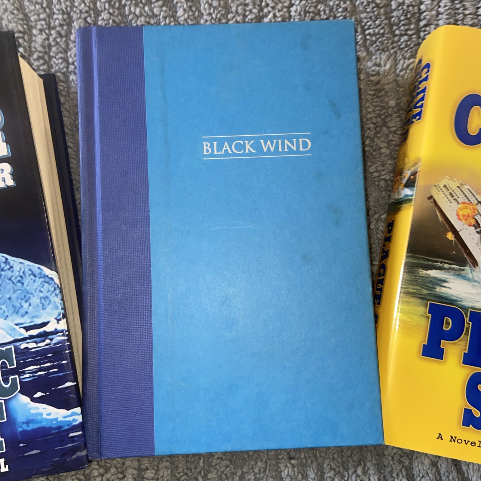 3 Novels By Clive Cussler & Jack Du Brul Plague Ship, Artic Drift, Black Wind