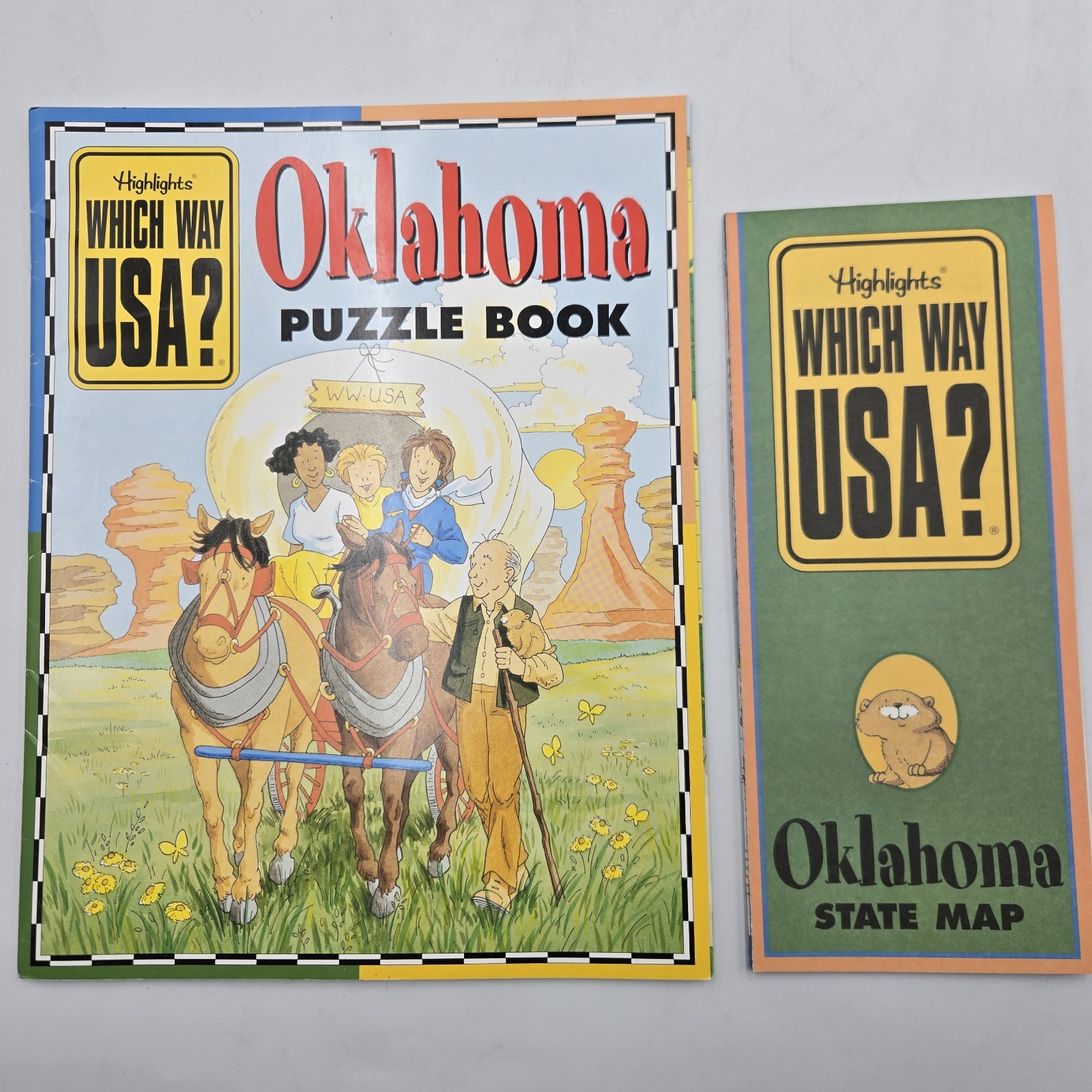 Highlights Which Way USA Oklahoma Puzzle Book Fun Educational Activity