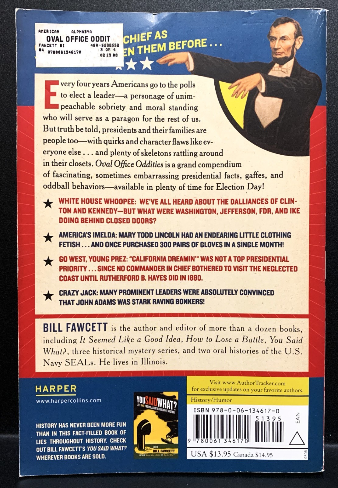 BOOK – “Oval Office Oddities” 2008 Softcover 341 Pages
