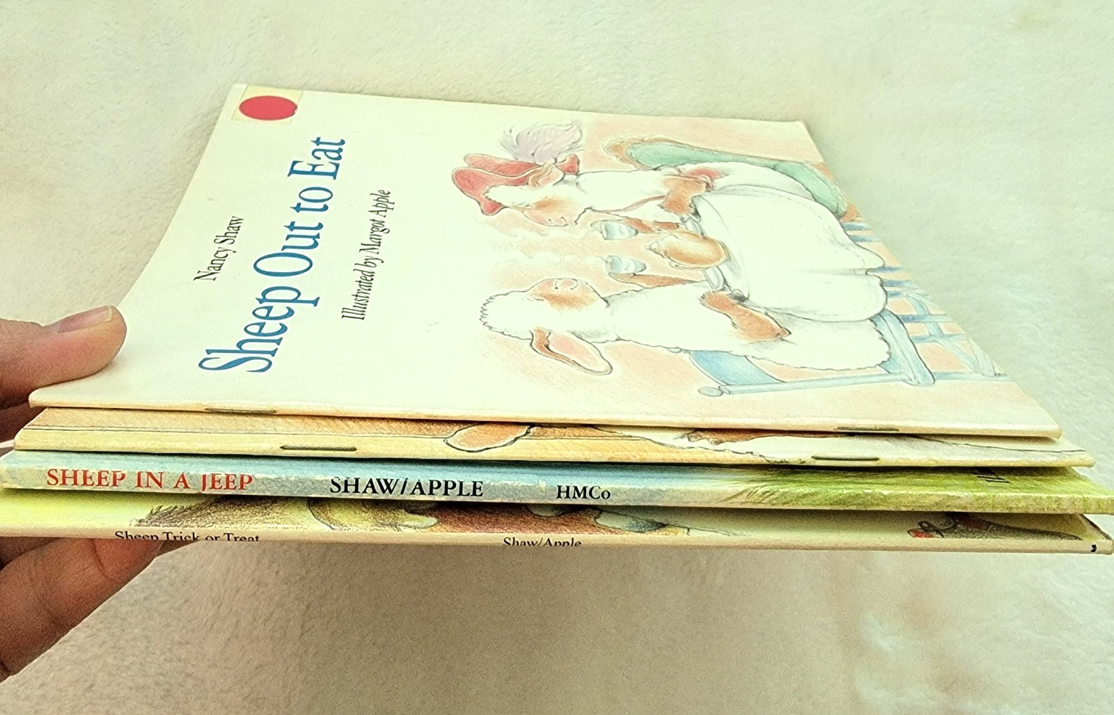 Lot Of 4 Sheep In A Jeep Children’s Picture Books-Nancy Shaw-Fun Rhyming Stories