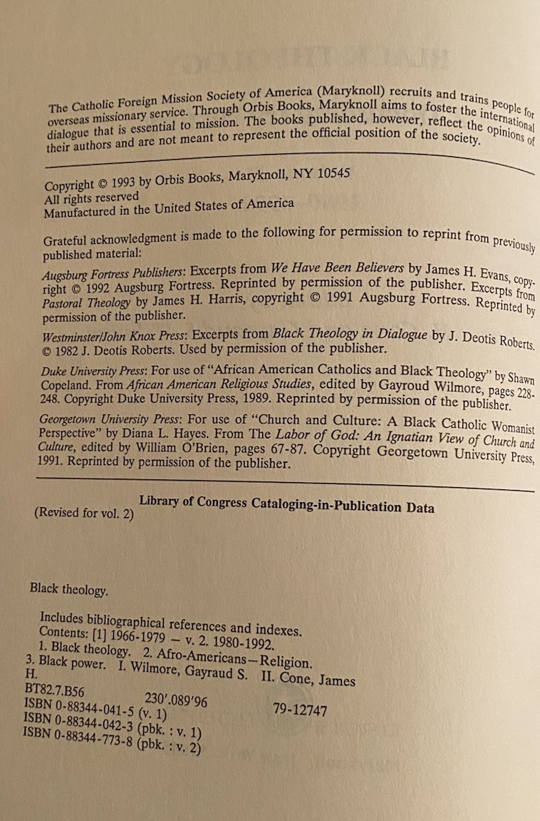 Black Theology: A Documentary History [Volume Two: 1980-1992]