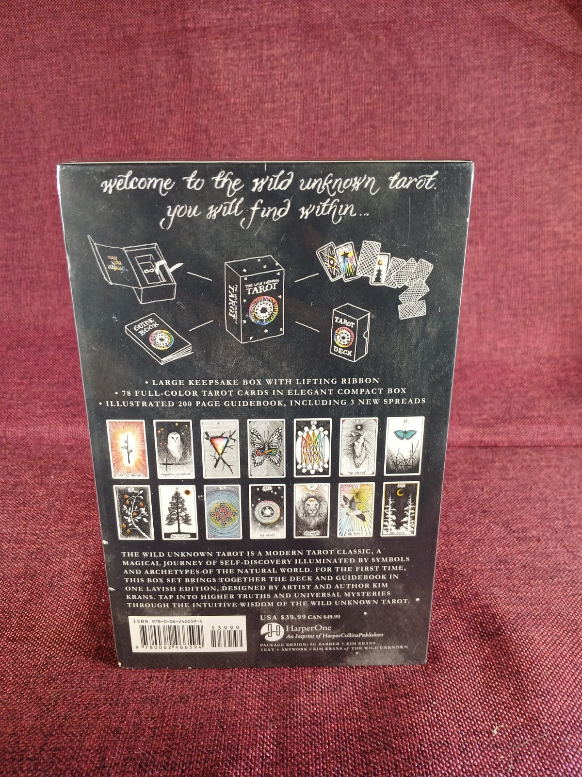 The Wild Unknown Tarot Deck & Guidebook Box Set By Kim Krans Brand New Sealed