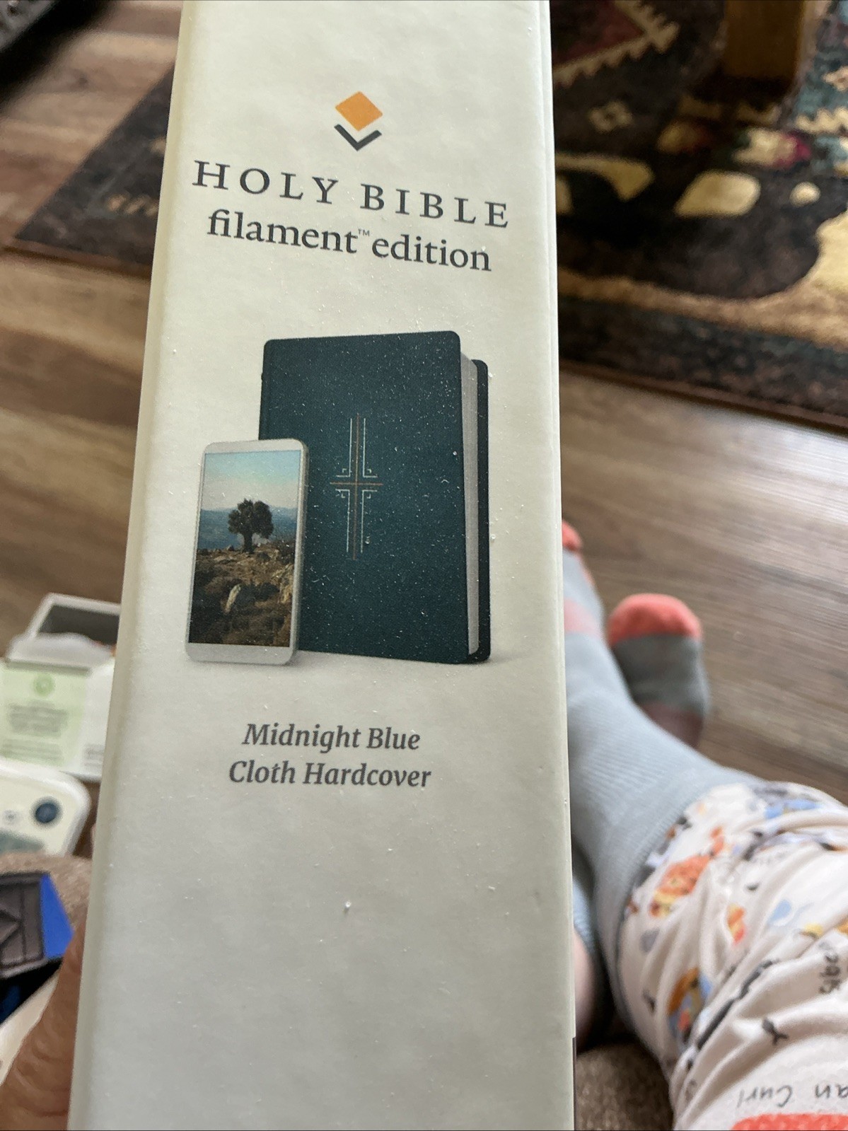 Filament Bible NLT 2-in-1 Print & Digital Bible Book Blue