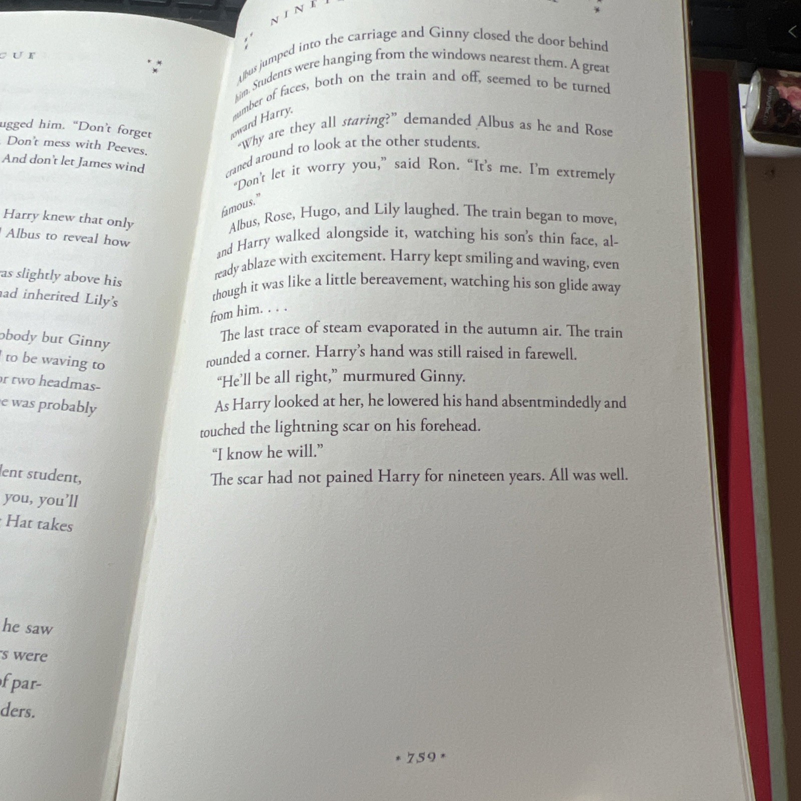 RARE HARRY POTTER And The Deathly Hallows 2007 1st edition ERROR 759 End Page