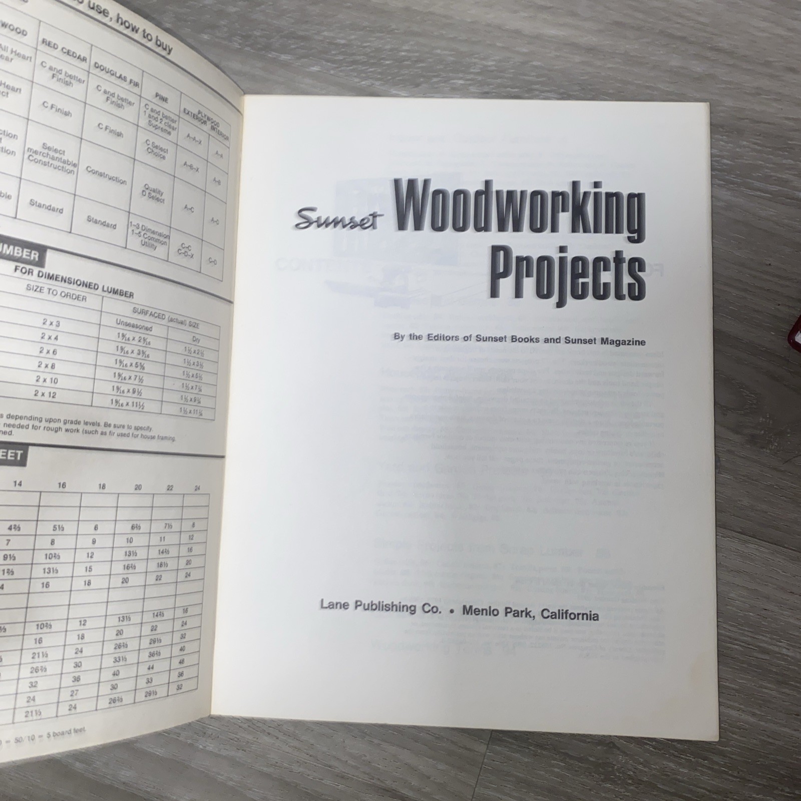Sunset Woodworking Projects Hobby & Craft Book Paperback 1980