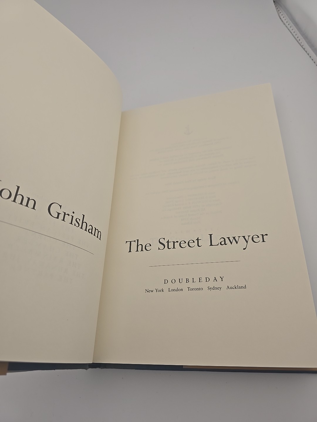 The Street Lawyer John Grisham Hardcover First Edition First Printing 1998