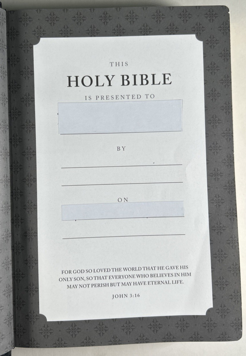 NRSV Catholic Bible Large Print Bible Black Leathersoft Catholic Bible Press VG