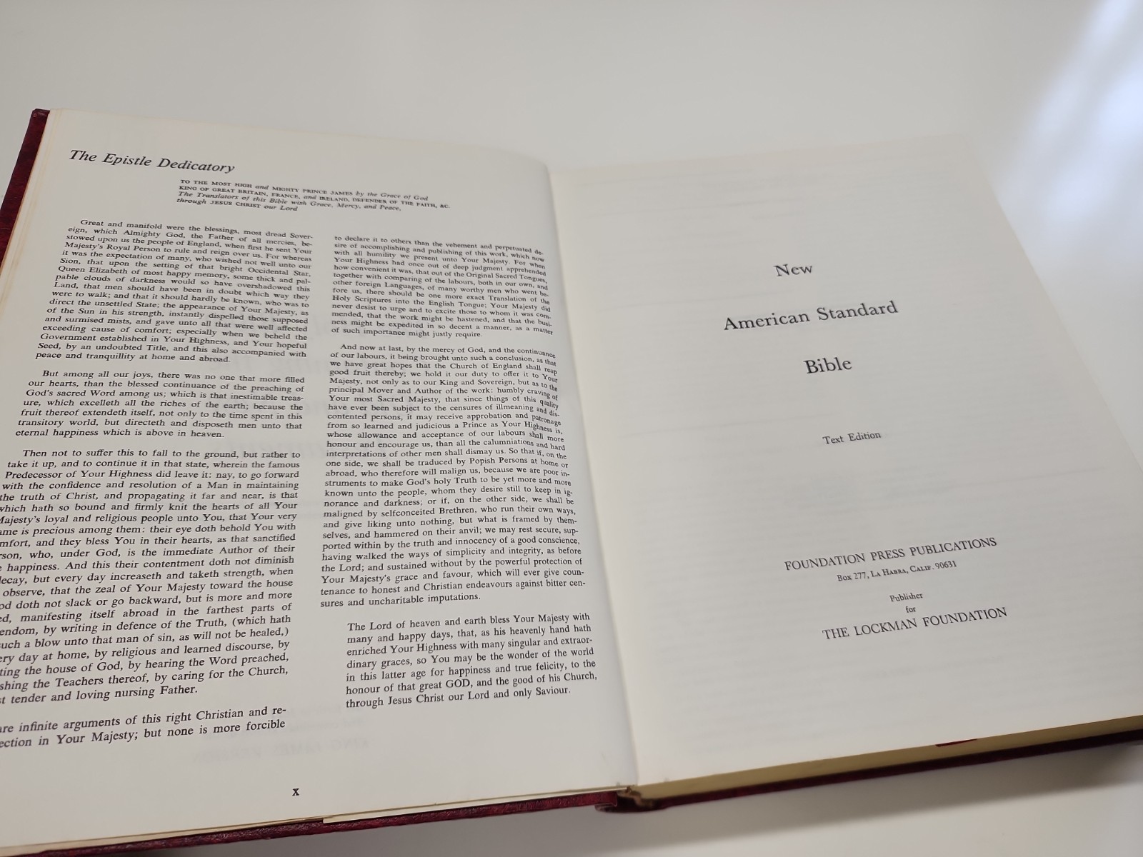 1972 THE HOLY BIBLE in Four Translations Parallel Edition LARGE Hardcover