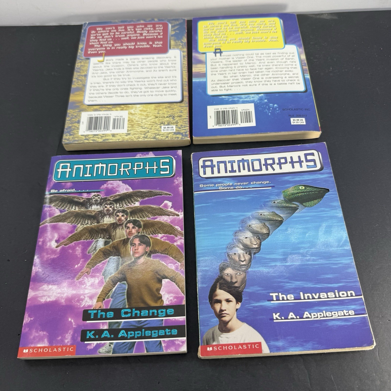Animorphs Book Lot 7 K.A. Applegate #1 2 13 14 16 Megamorphs Scholastic