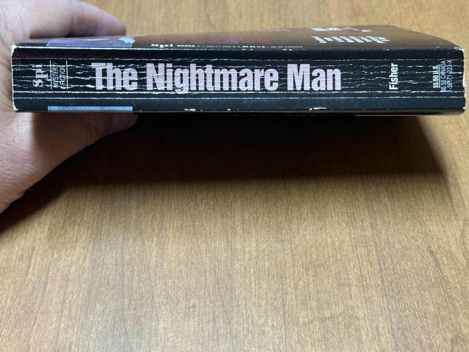 The Nightmare Man Michael Fisher SPI Publishing Mystery 1993 1st VTG HTF Book PB