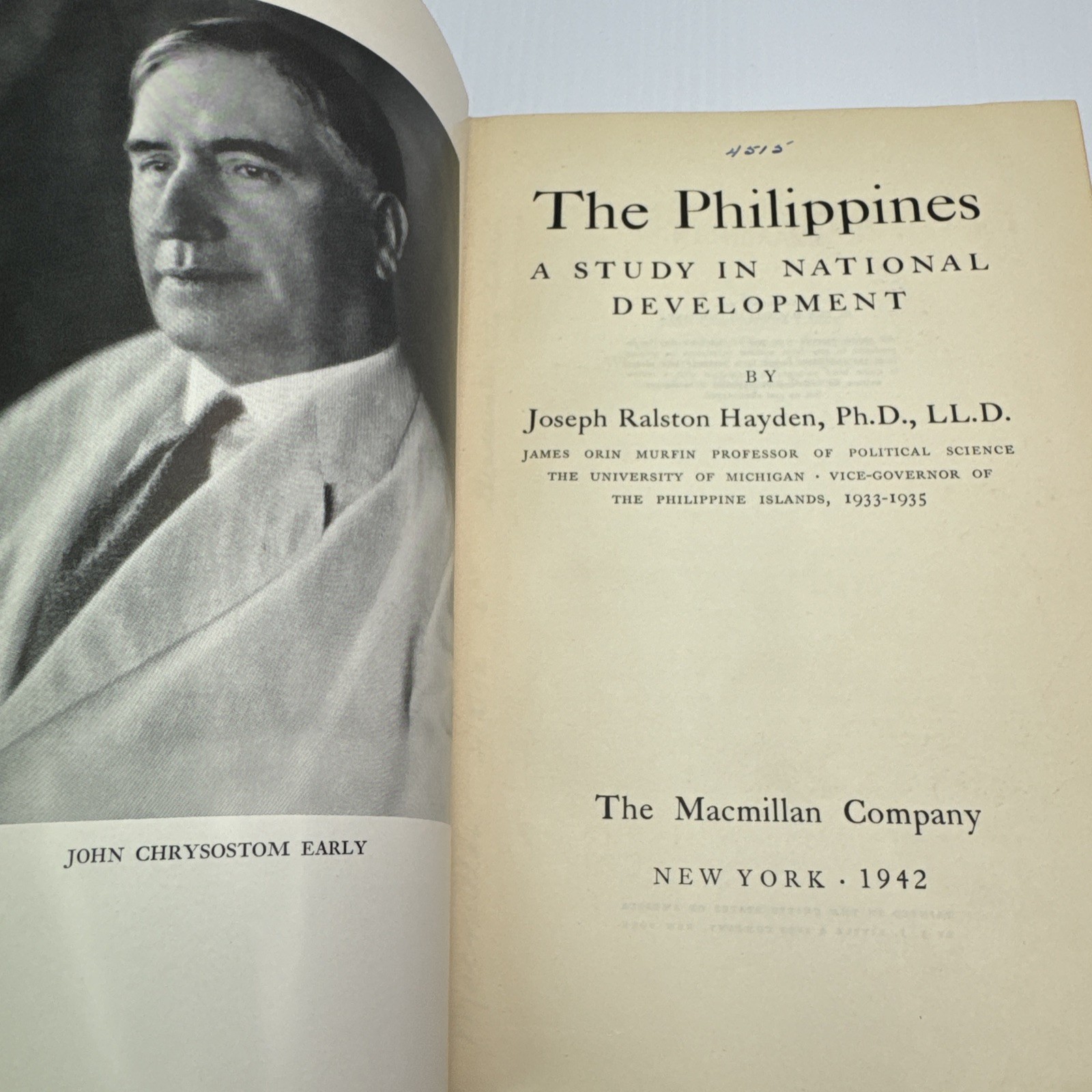 The Philippines A Study in National Development Joseph Ralston Hayden 1942 ExLib