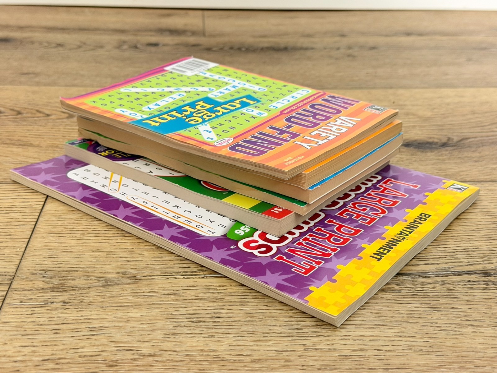 Puzzle Book Lot 6 Large Print Word Find Sudoku Crossword Kappa Puzzles