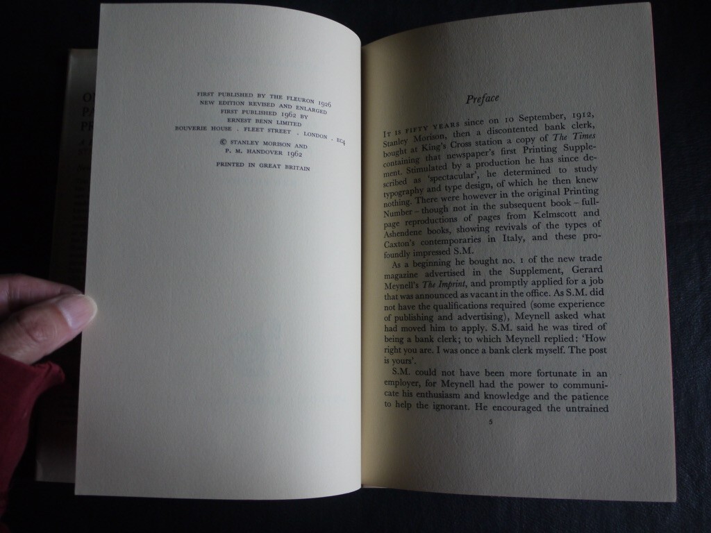 On Type Designs Past And Present by Stanley Morison