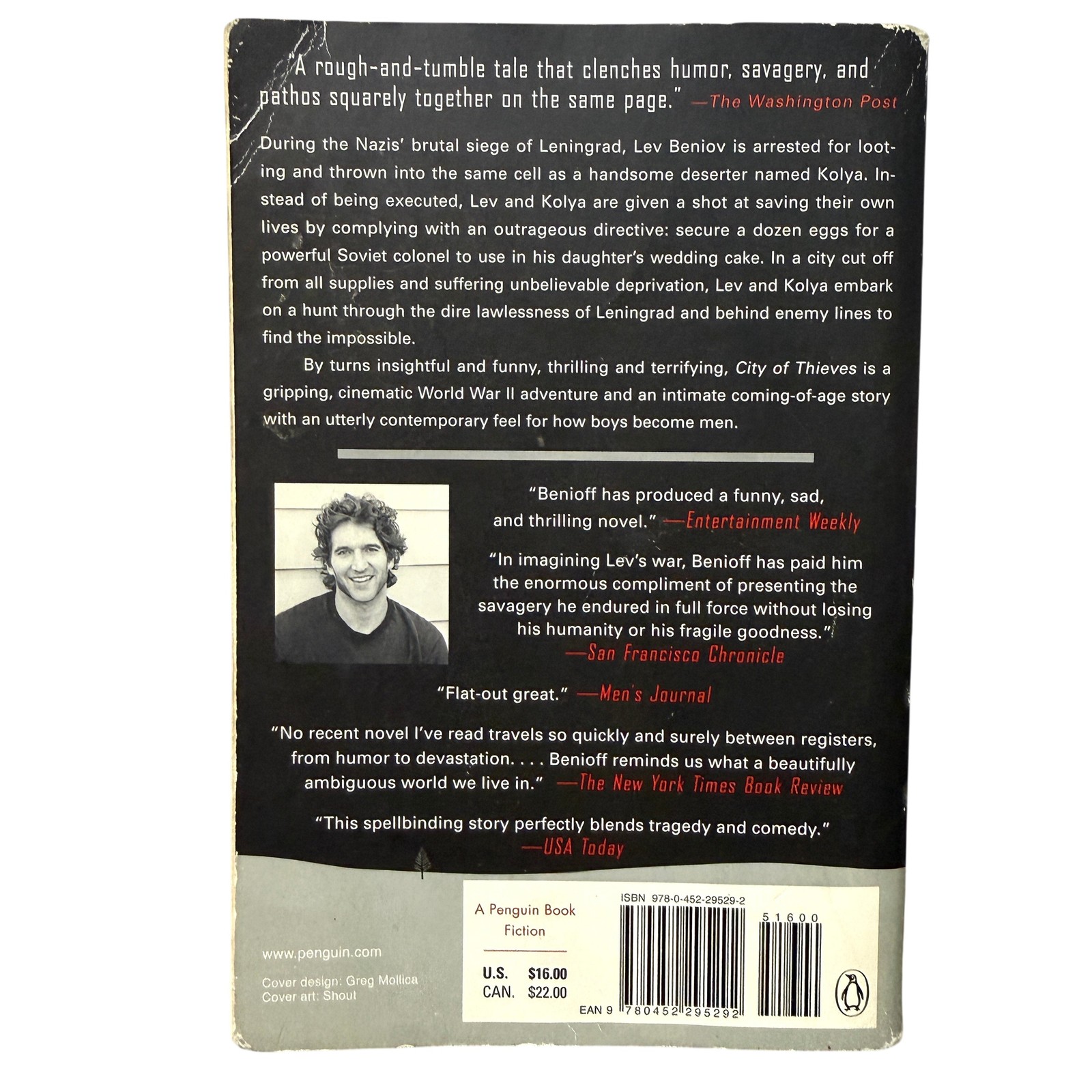 City of Thieves by David Benioff – A Penguin Book Paperback Novel WWII Fiction