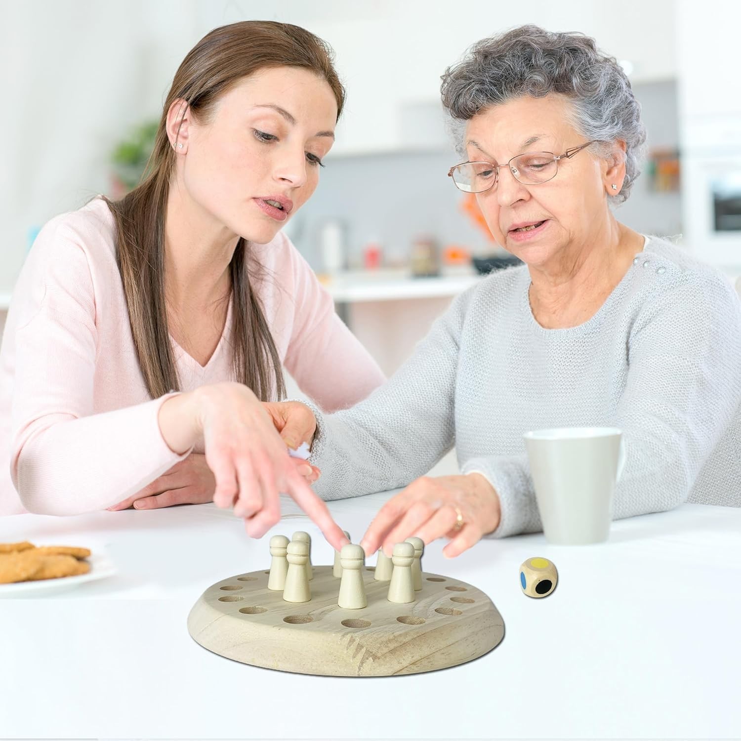 Adjustable Memory Game for Seniors – Fun Wooden Activity for Dementia Patients