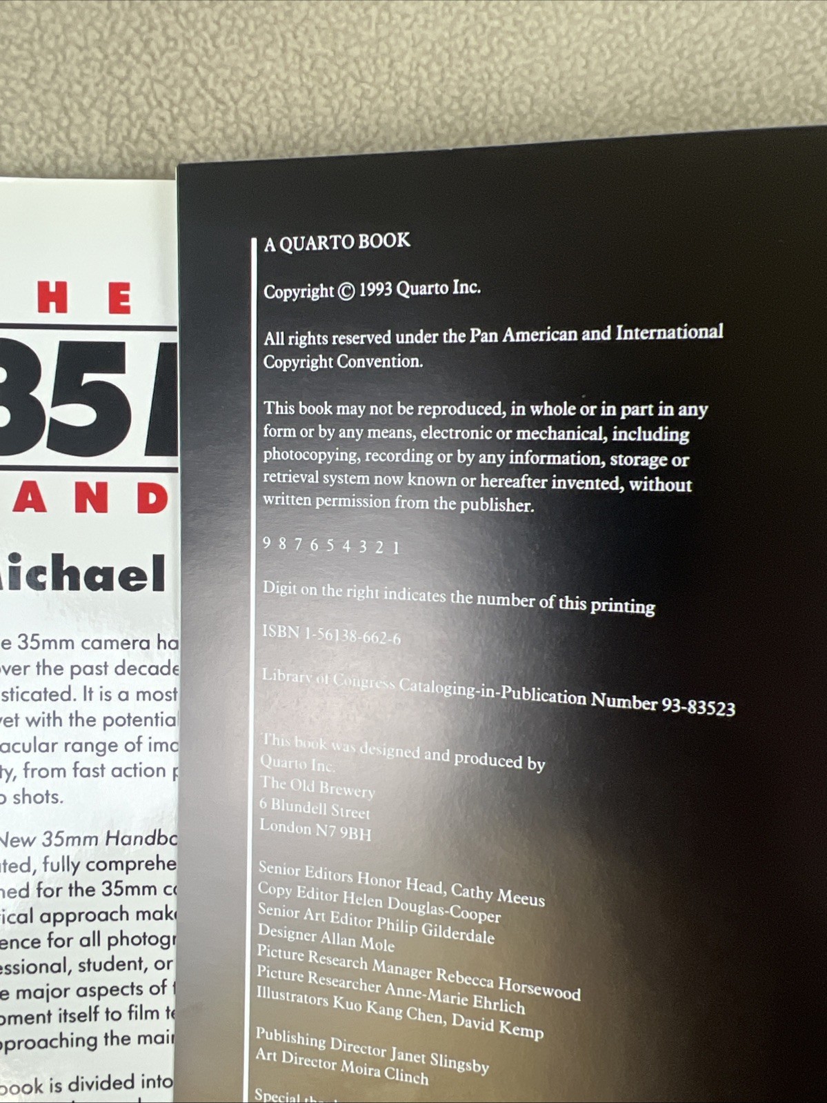 New 35mm Handbook by Michael A. Freeman (1993, Hardcover)