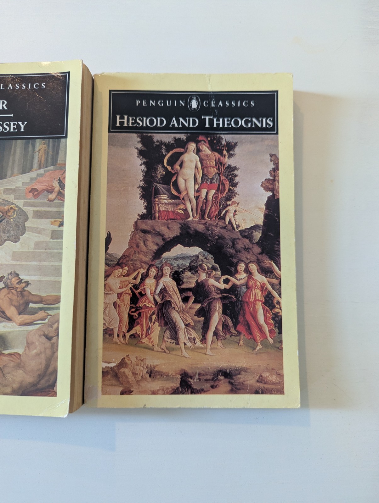 Lot of 3 Vintage Penguin Classics Books Homer Virgil Hesiod Greek Roman