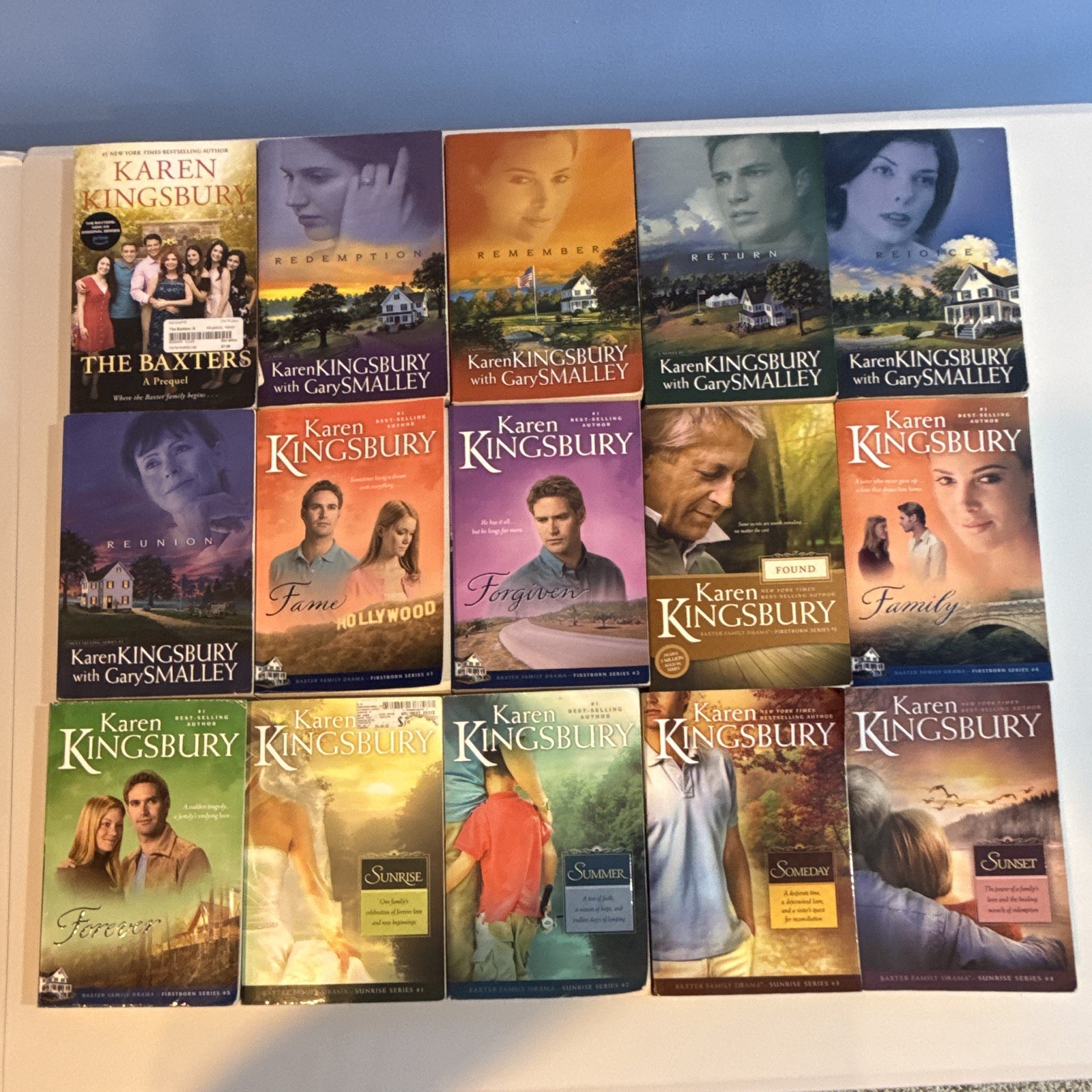 Karen Kingsbury Baxter Family Lot Prequel Redemption Firstborn Sunrise Series