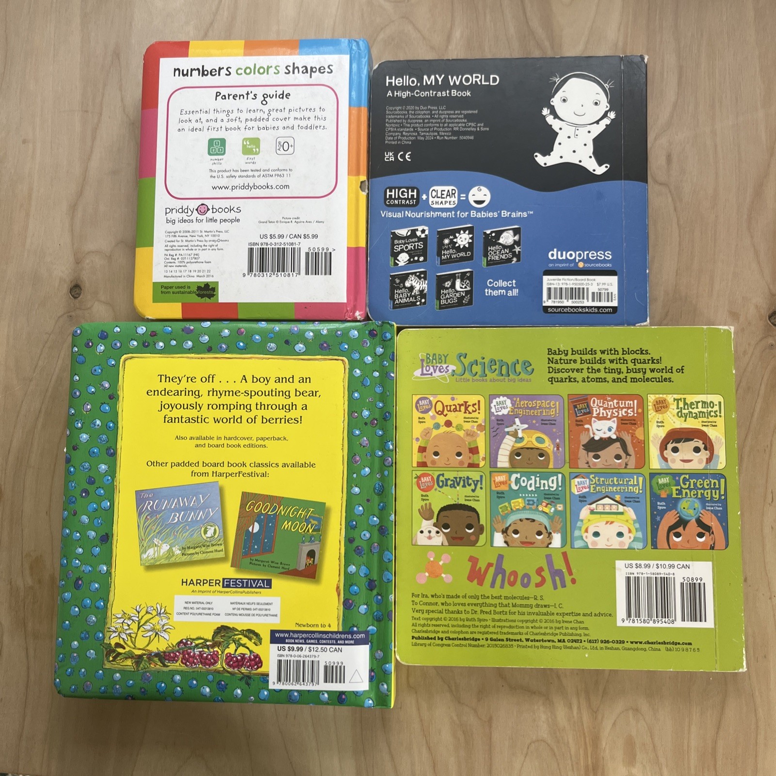 Children’s Baby & Toddler Board Books Random Mix Kids 9 Book Lot