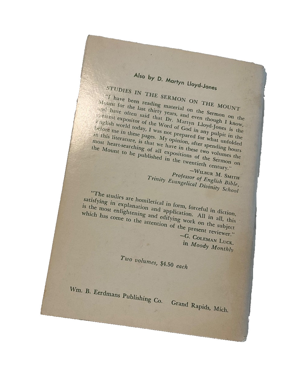The Basis of Christian Unity 1965 Martyn Lloyd Jones Green Yellow Booklet
