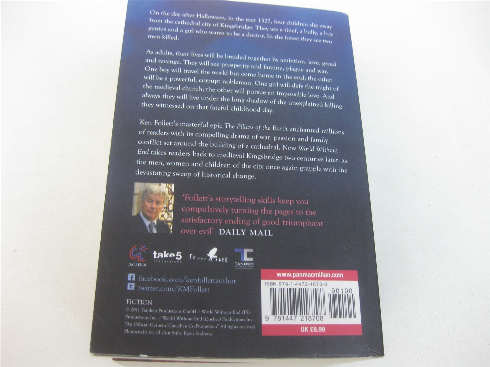 Ken Follett Lot All 5 Kingsbridge Novels Pillars of Earth to Armor of Light