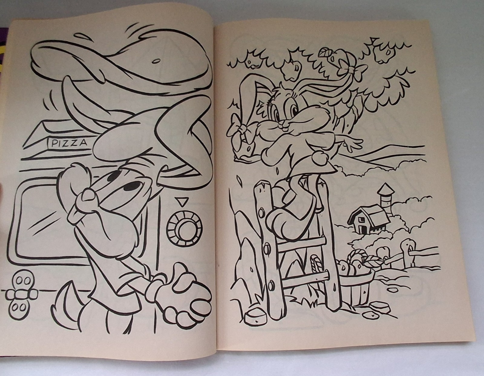 Vintage Looney Tunes & Tiny Toon Adventures Coloring Activity Book Lot 90s