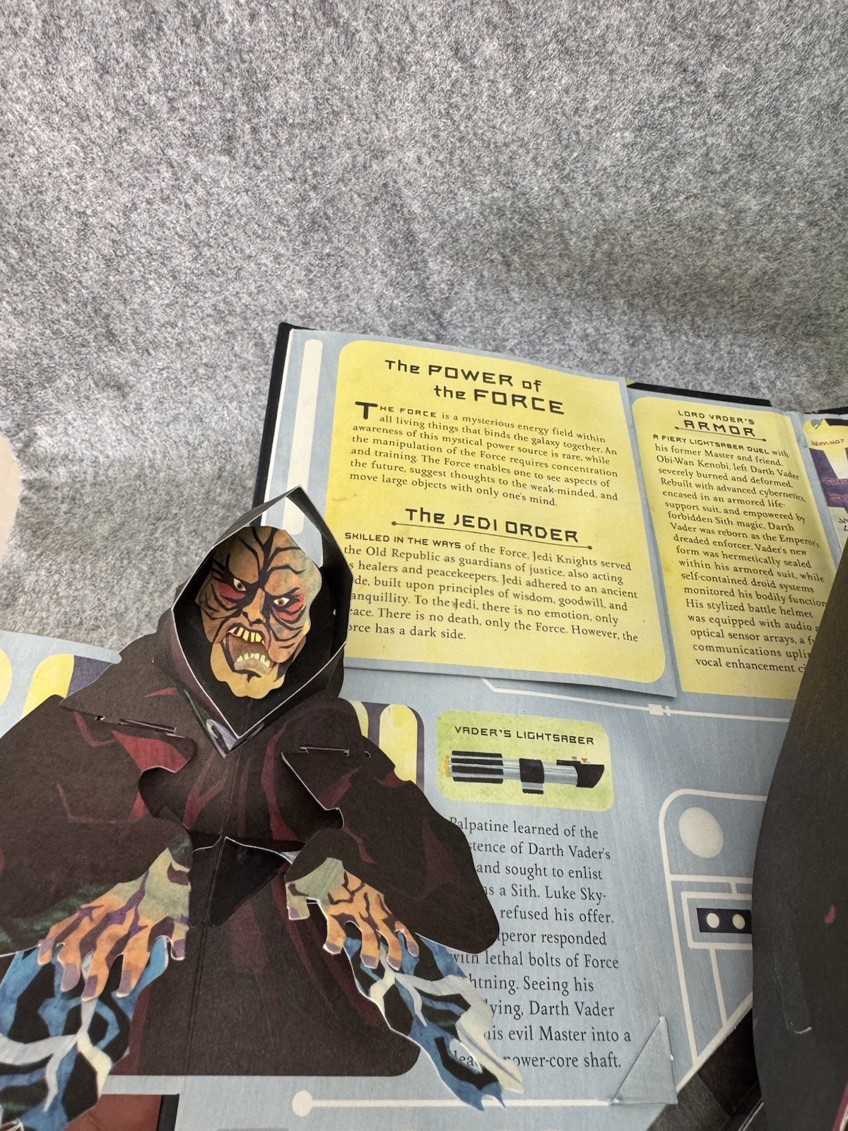 Star Wars Pop-Up Guide to the Galaxy Matthew Reinhart 2007 Lights Promo Copy