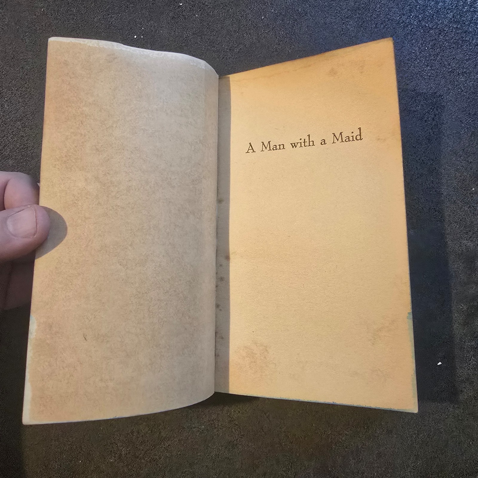 A Man With a Maid Paperback 1968 Erotica Underground Novel of Victorian England
