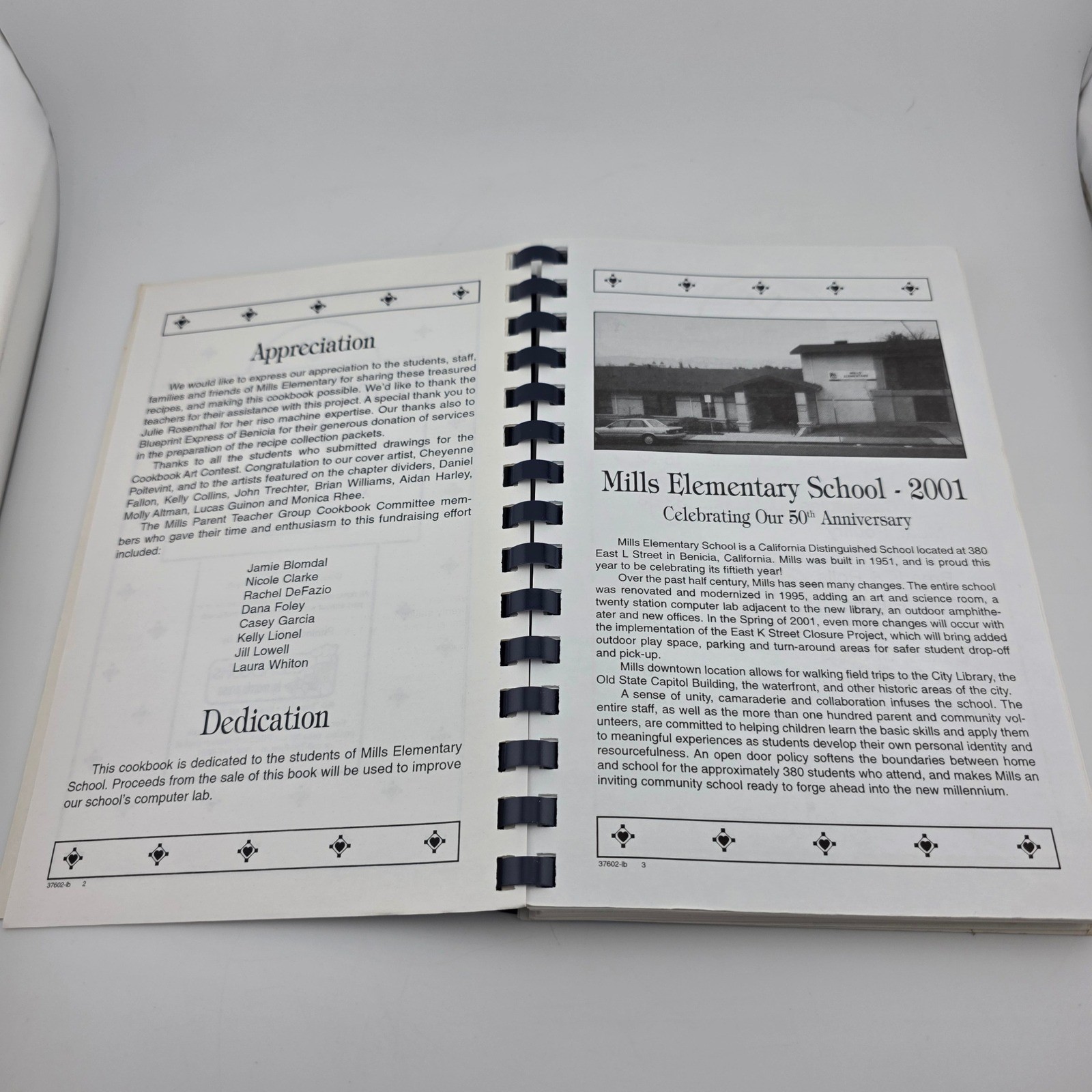 Morris Press Mills Elementary School Cookbooks 1993 Set of 2 FAIR Vtg Nostalgia