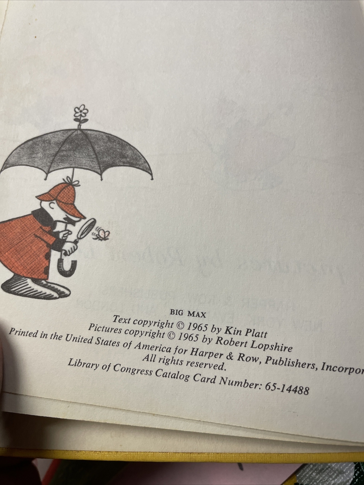 I Can Read Level 2 Ser.: Big Max by Kin Platt (1965, Library Binding)