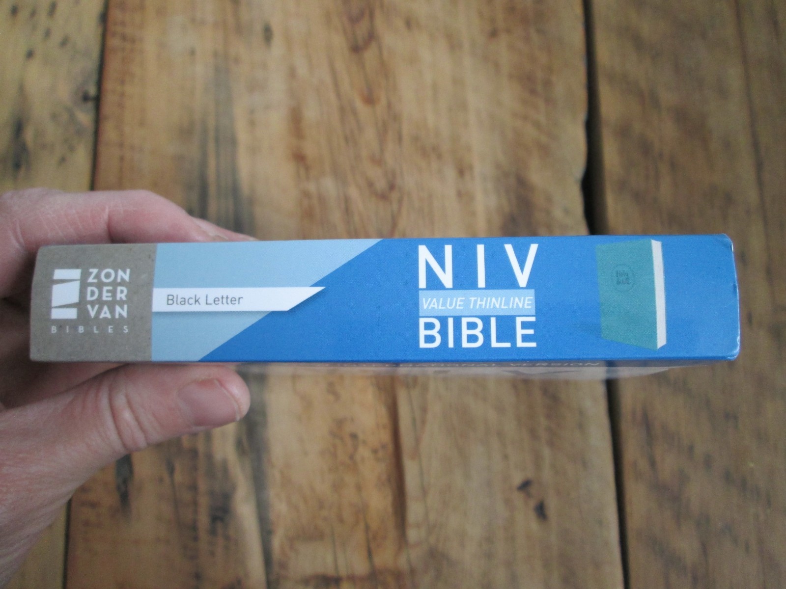 NEW Internatioal Version NIV Value Thinline Bible Leathersoft Teal Turquoise