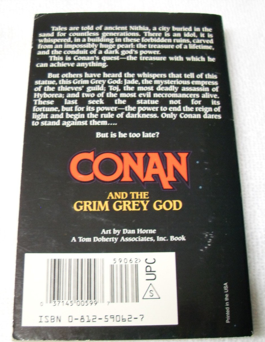 Conan and the Grim Grey God by Sean A Moore Paperback 1997 TOR