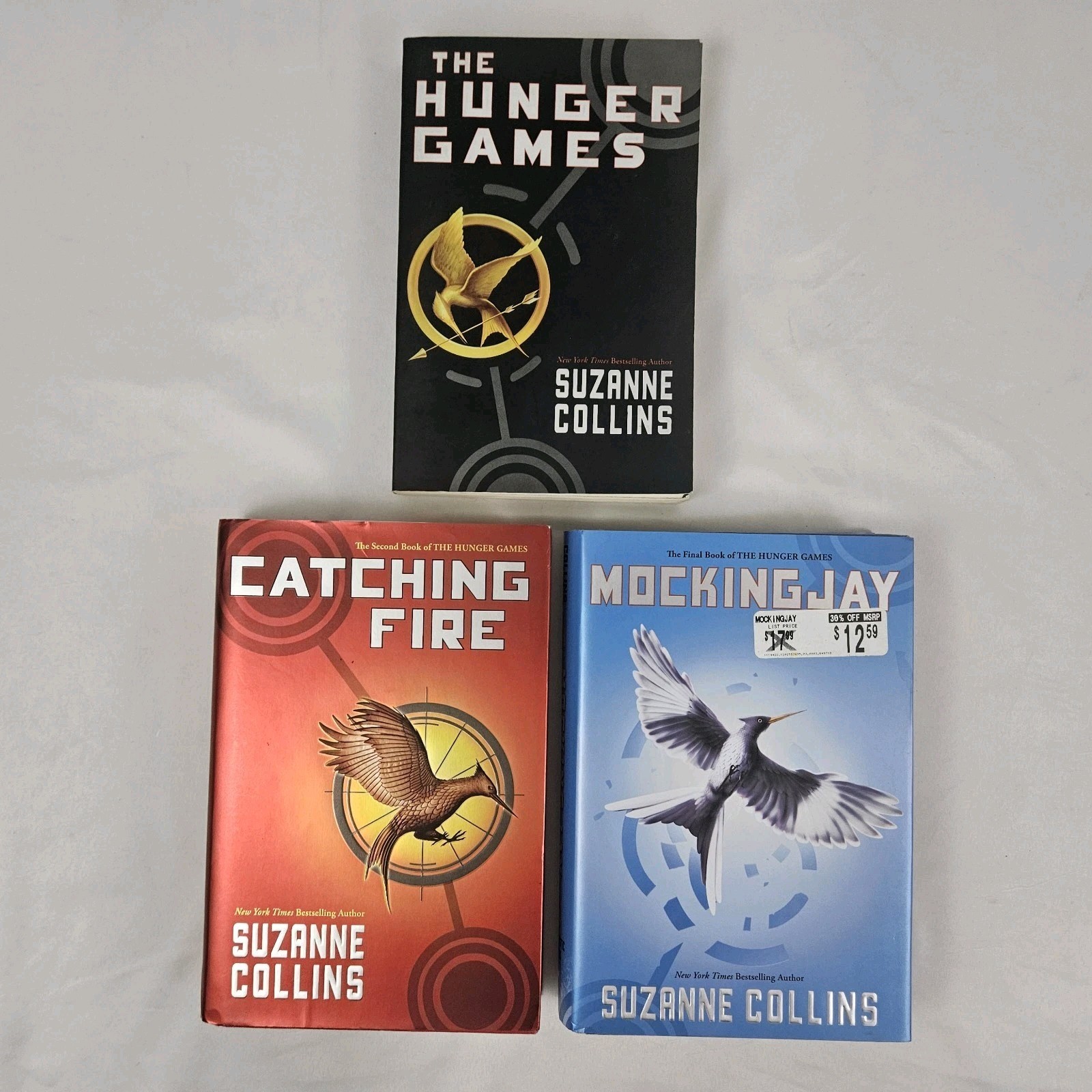 3 Hunger Games Trilogy by Suzanne Collins Book Set – Hardcover/Paperback