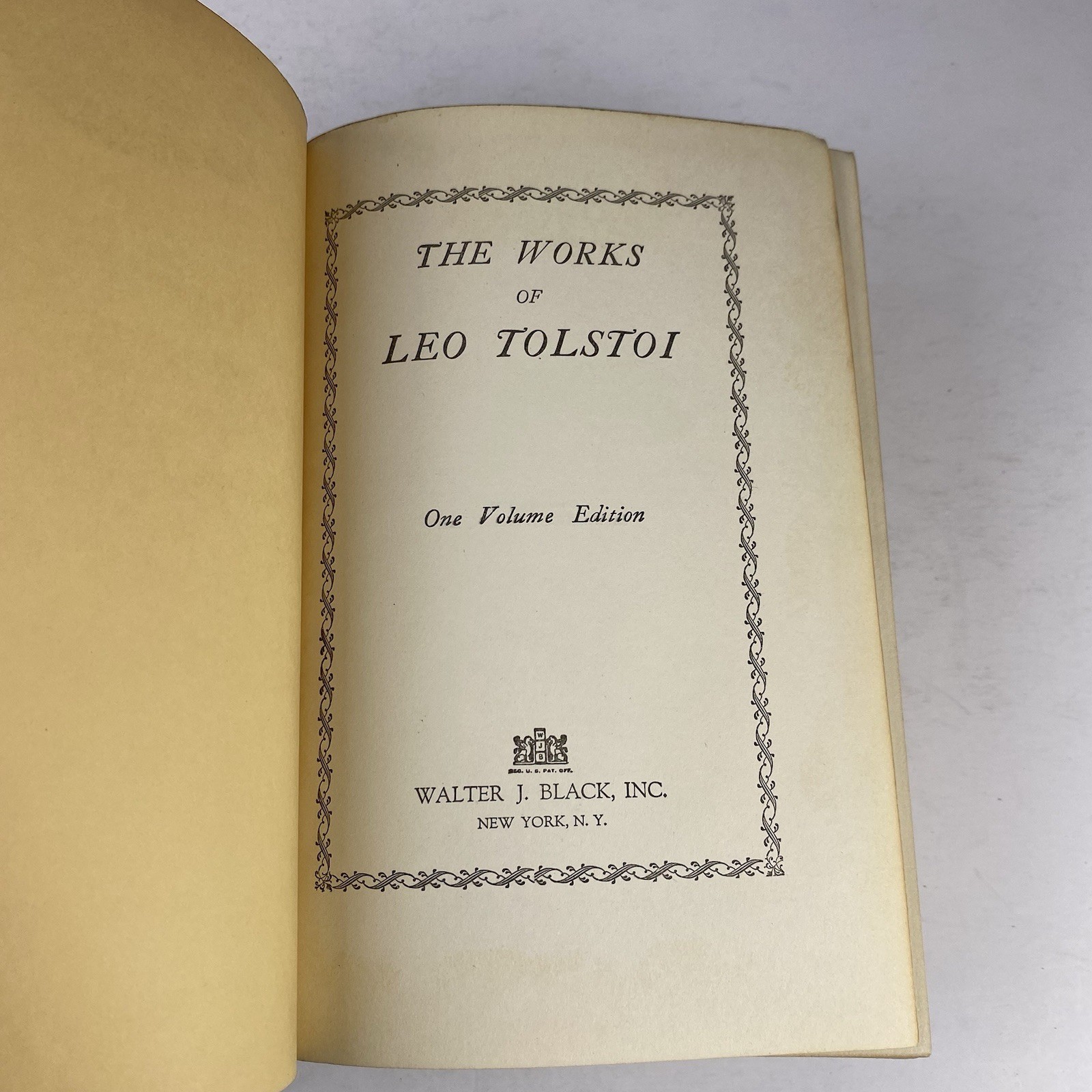 The Works of Leo Tolstoi 1928 Pebbled Hard Cover Gilt Lettering Walter Black