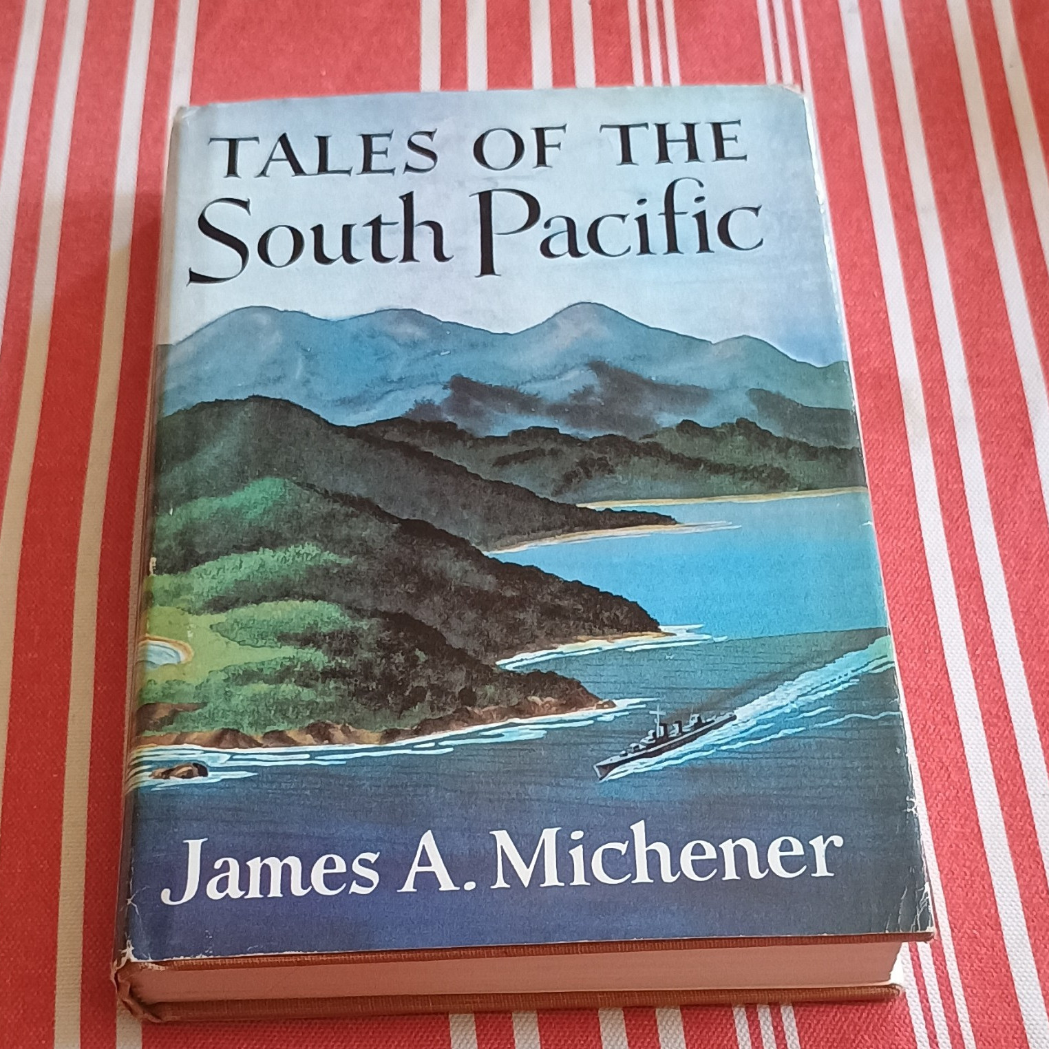 James A. Michener Tales of the South Pacific HCDJ Macmillan 1947 1st BCE