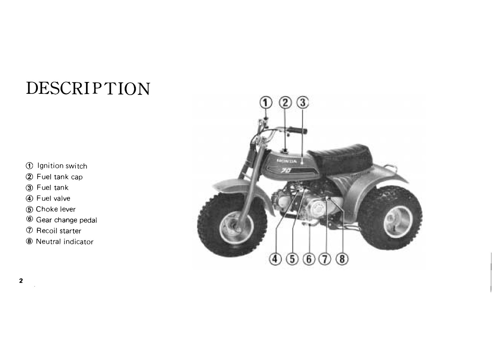 HONDA ATC70 All-Terrain Cycle Owners Manual 1982 – WIRE BOUND – TOUGH COVERS