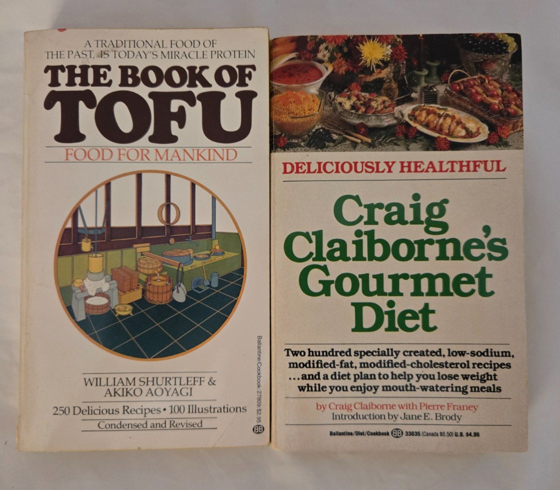 Vintage Cookbooks Lot 9 Joy of Cooking Book of Tofu Wine Gourmet Diet Reference
